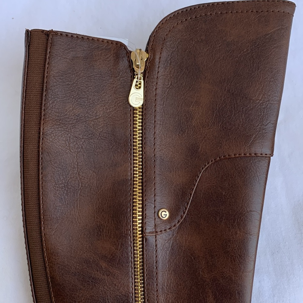 G by Guess women’s dark brown riding tall boots - NWOT - wide calf size 5M - Picture 3 of 17